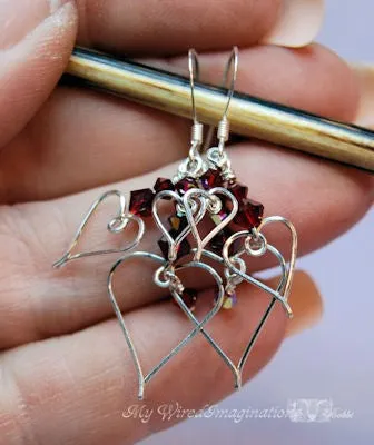 Charming Hearts 1, Wire Wrap Charms, Earrings, Pendants Tutorial