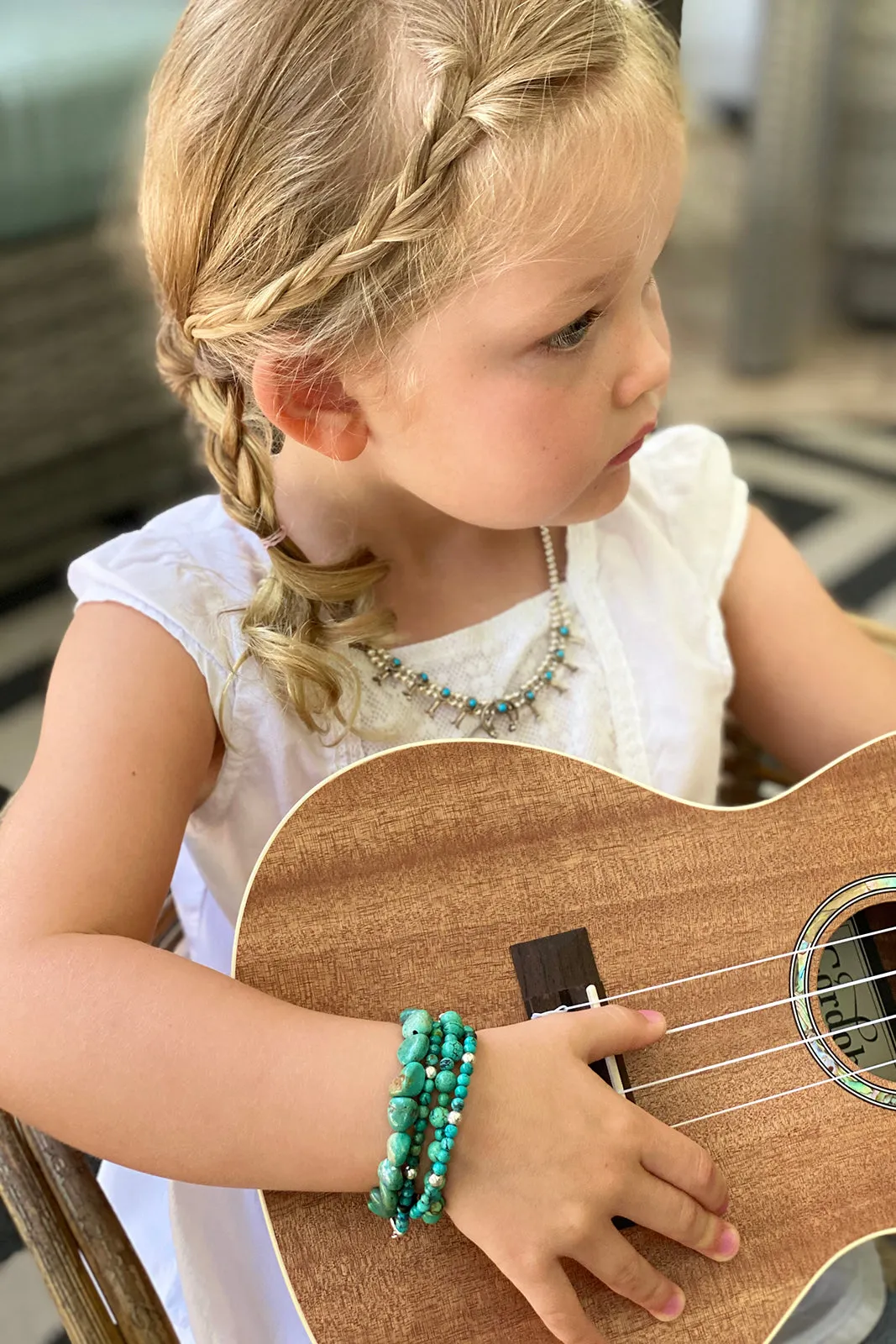 Children's Carico Lake Turquoise Nugget Bracelet