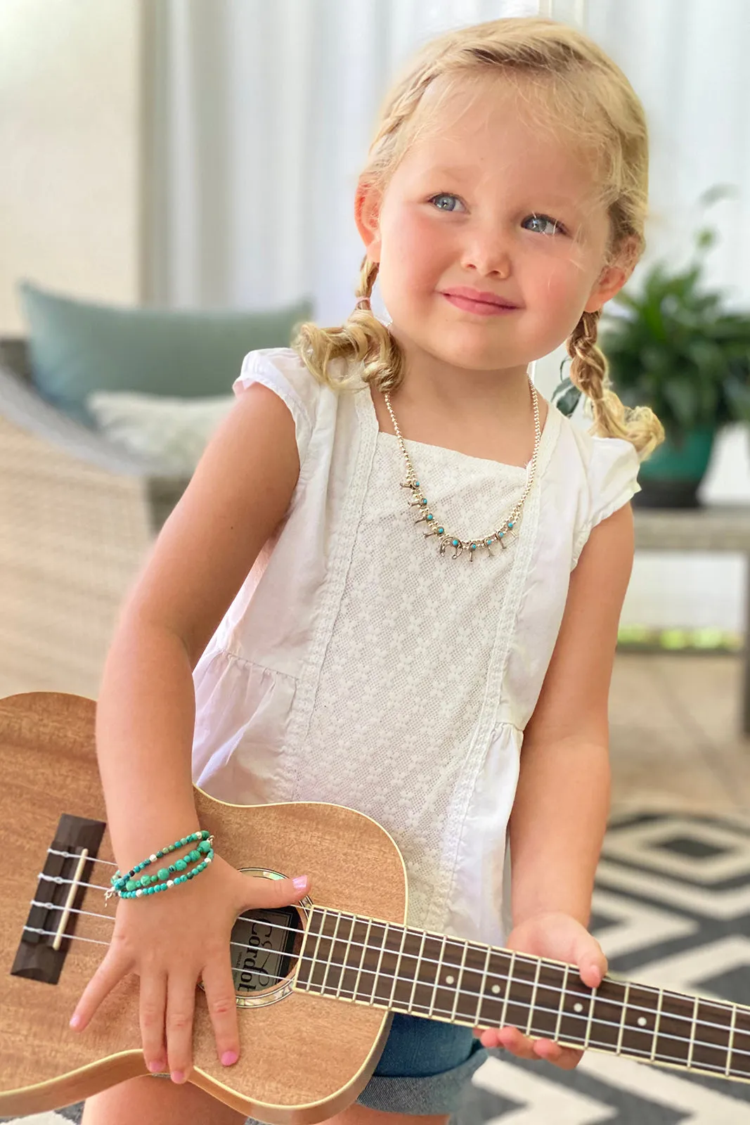 Children's Carico Lake Turquoise Nugget Bracelet