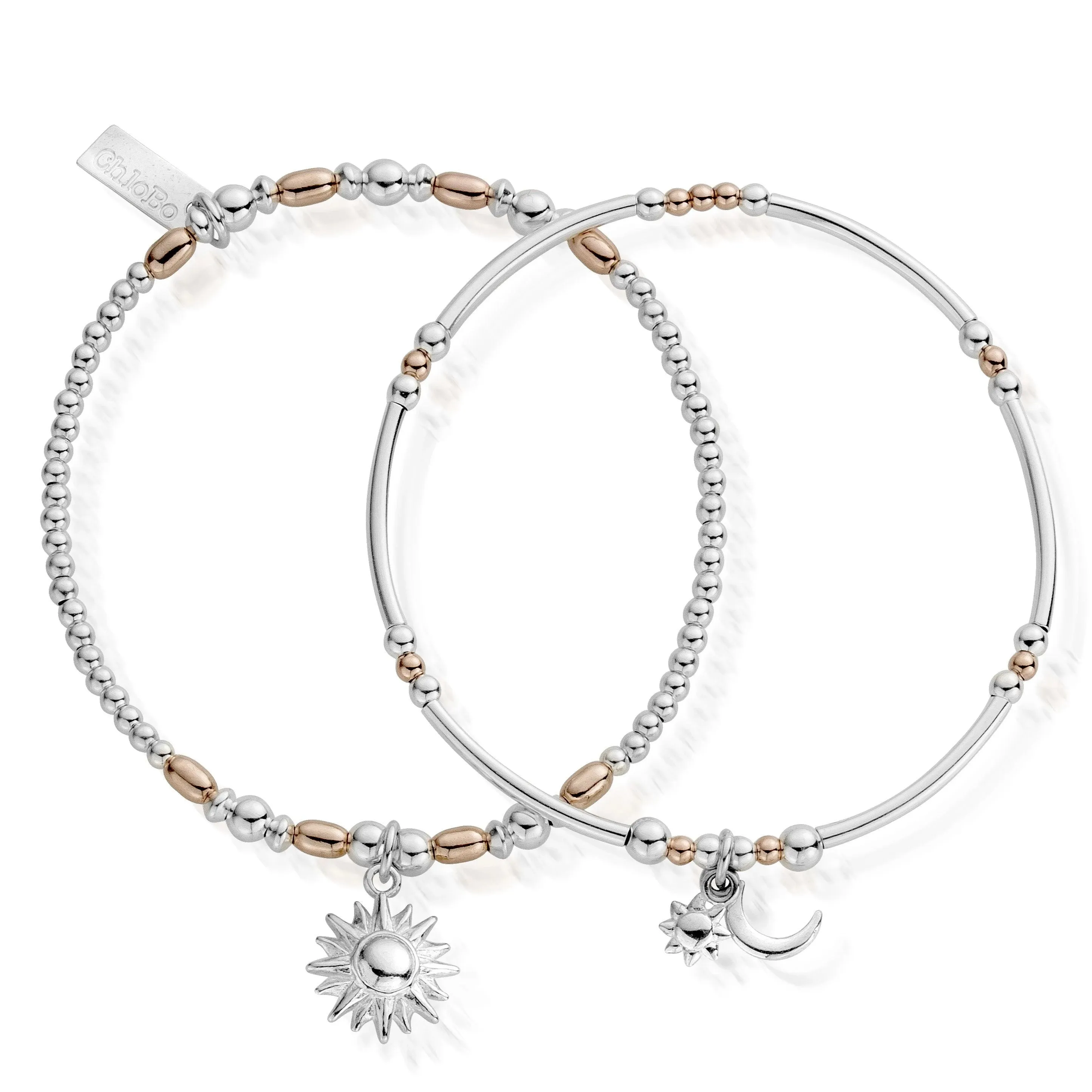 ChloBo Dusk To Dawn Bracelet Set - Two Tone