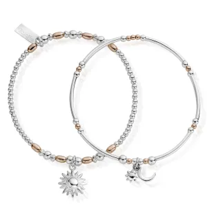 ChloBo Dusk To Dawn Bracelet Set - Two Tone