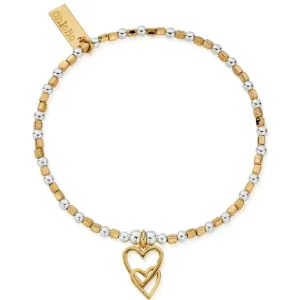 ChloBo Interlocking Love Heart Bracelet - Two Tone