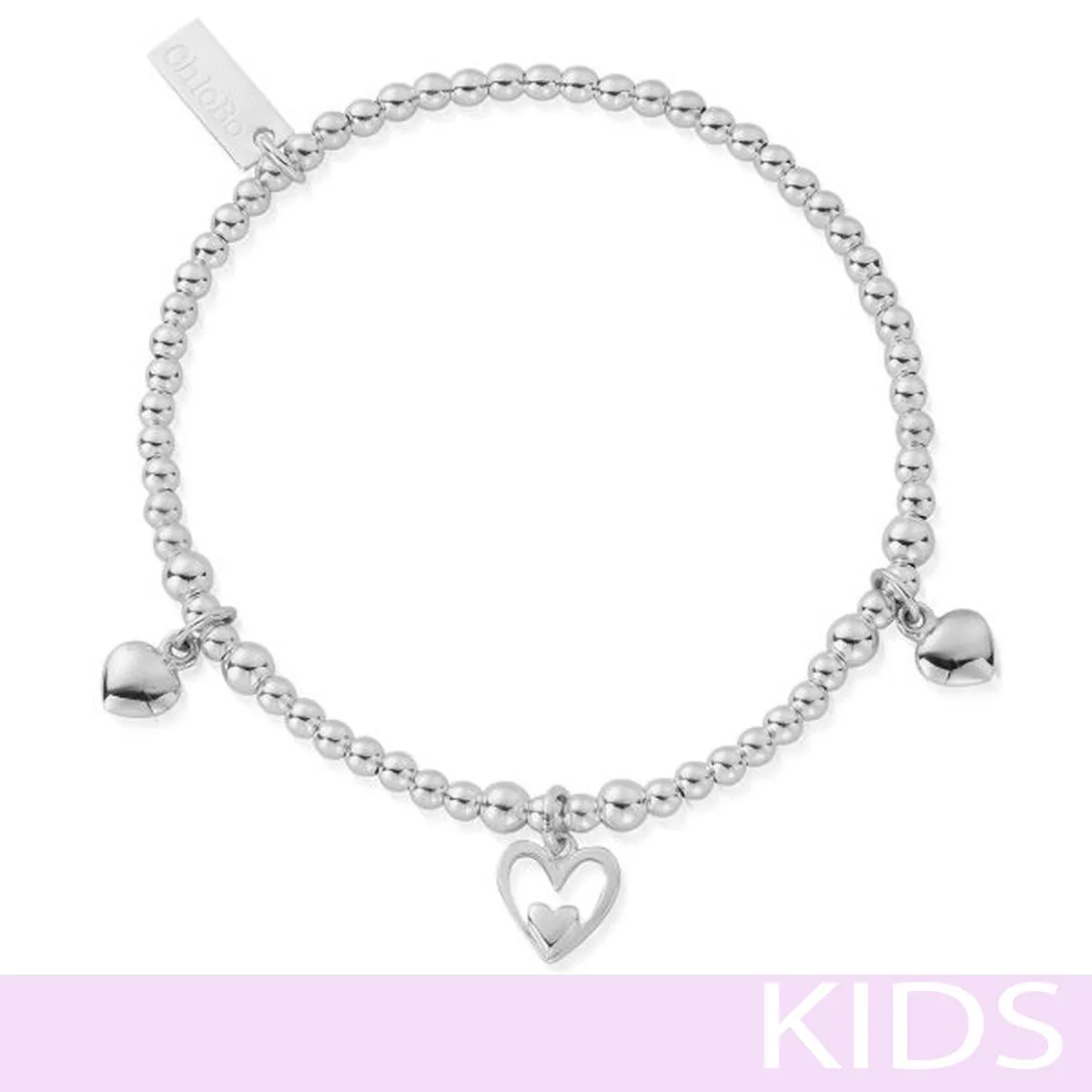 ChloBo Kids Triple Heart Bracelet