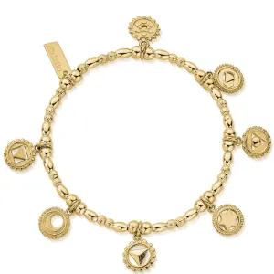 ChloBo Positive Vibes Bracelet - Gold