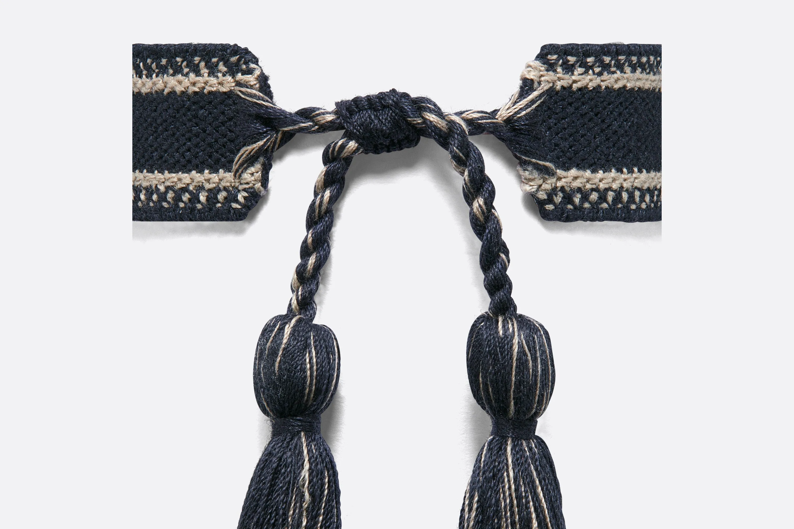 Christian Dior Bracelet Set • Navy Blue Dior Oblique Embroidery