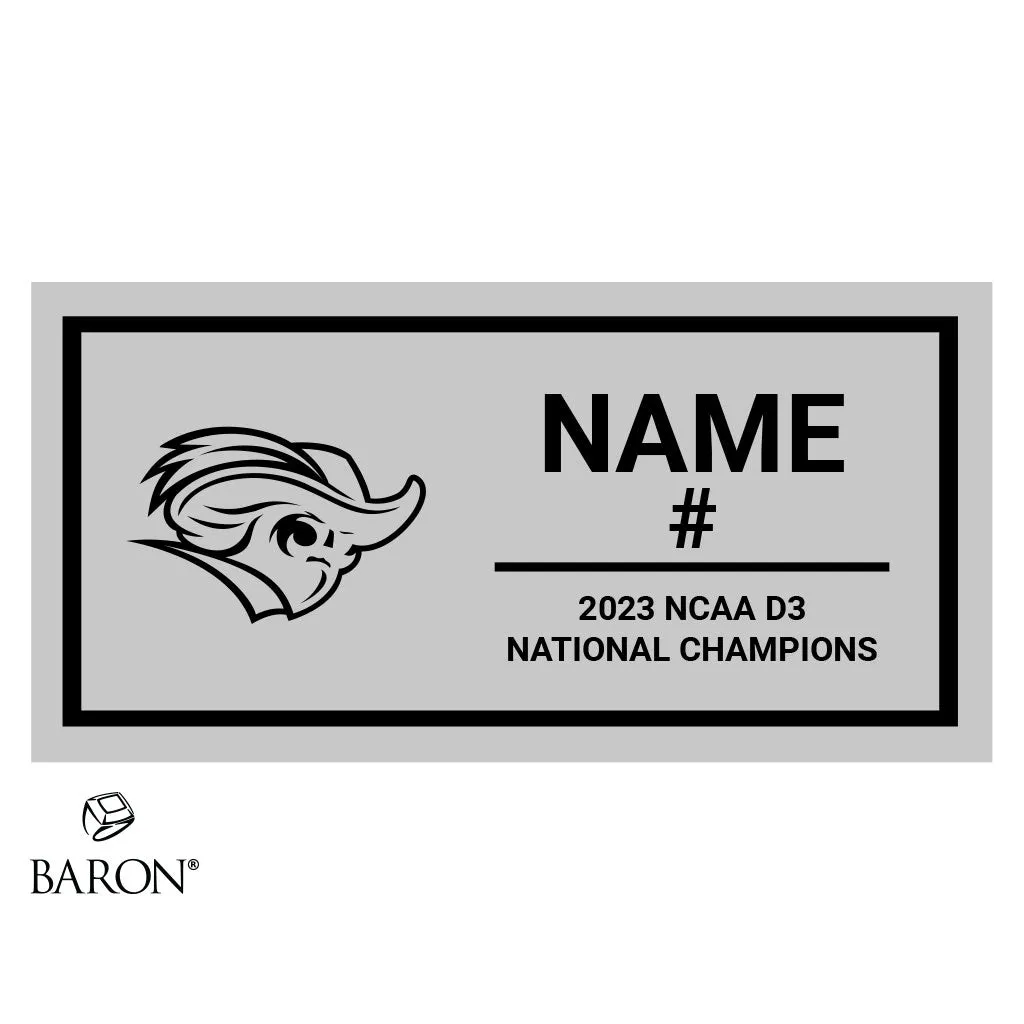 Christopher Newport Mens Basketball 2023  Championship Black Standard Window Ring Box