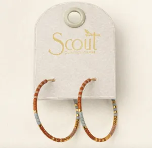 Chromacolor Miyuki Small Hoop - Desert Multi/Gold