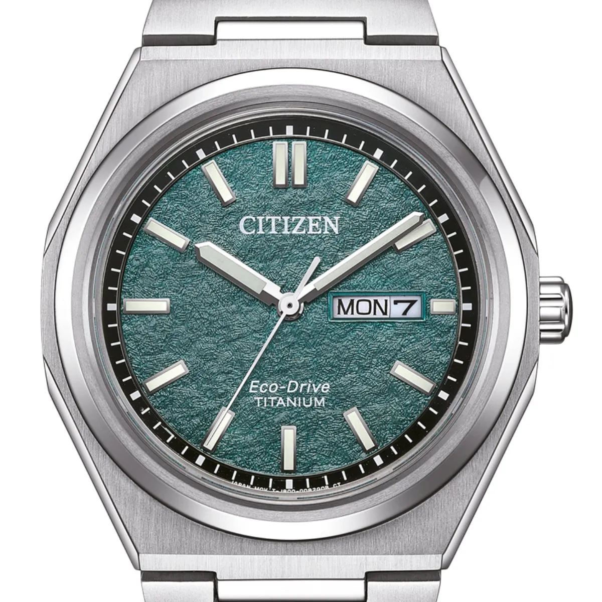 Citizen AW0130-85 AW0130-85XE AW0130-85X Zenshin Green Dial Eco-Drive Super Titanium Watch