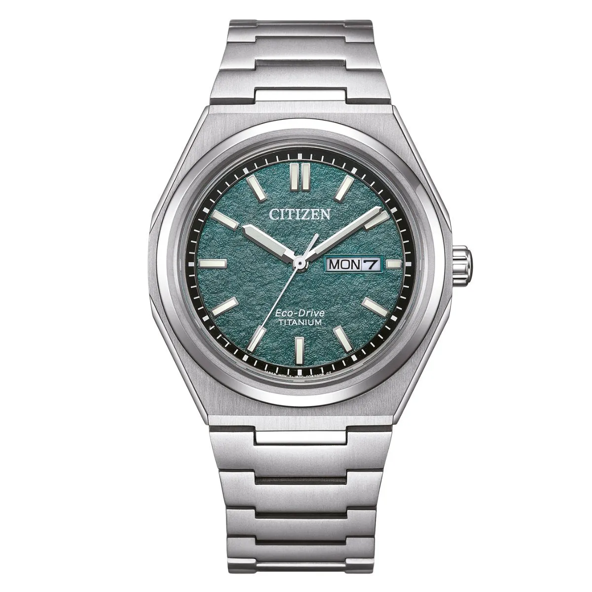Citizen AW0130-85 AW0130-85XE AW0130-85X Zenshin Green Dial Eco-Drive Super Titanium Watch