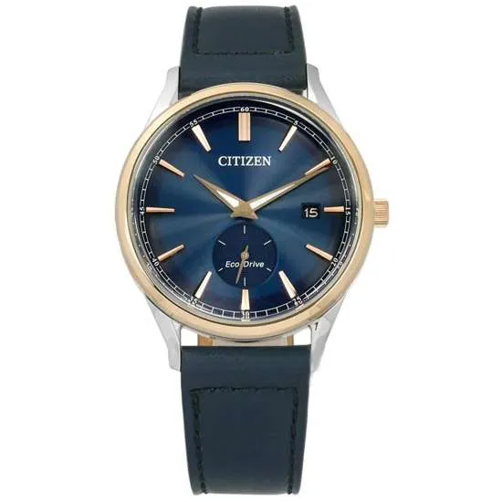 Citizen BV1114-18L BV1114-18 Eco Drive Blue Dial Leather Watch