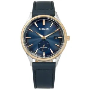 Citizen BV1114-18L BV1114-18 Eco Drive Blue Dial Leather Watch