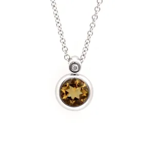 Citrine Lady Bug Pendant