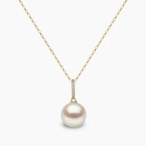 Classic 18K Gold Freshwater Pearl Drop Pendant