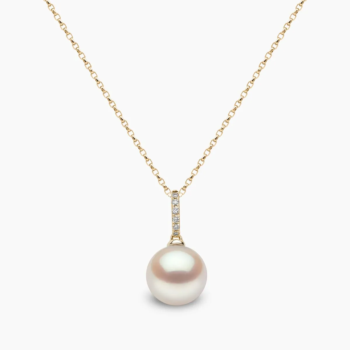 Classic 18K Gold Freshwater Pearl Drop Pendant