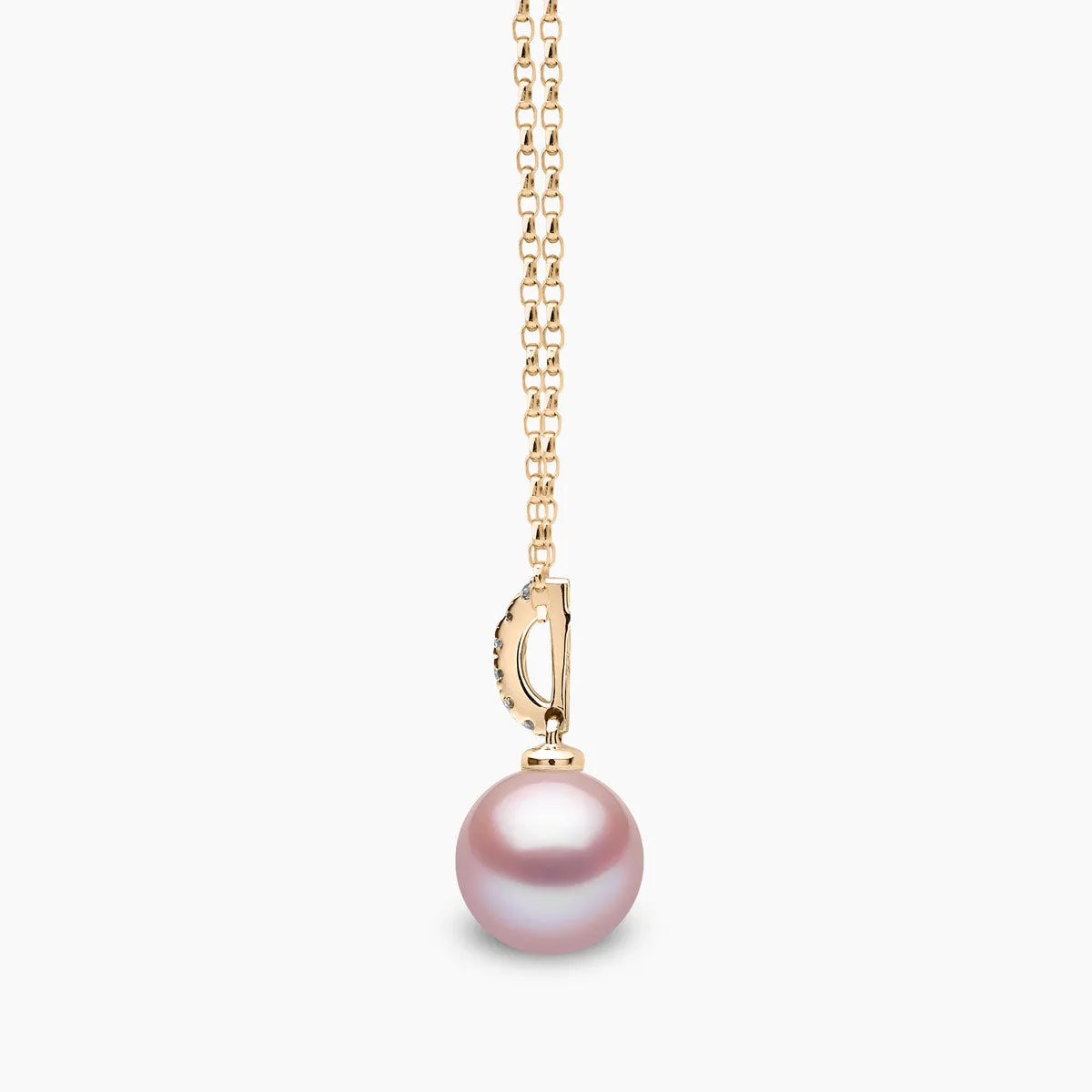 Classic 18K Gold Freshwater Pearl Drop Pendant