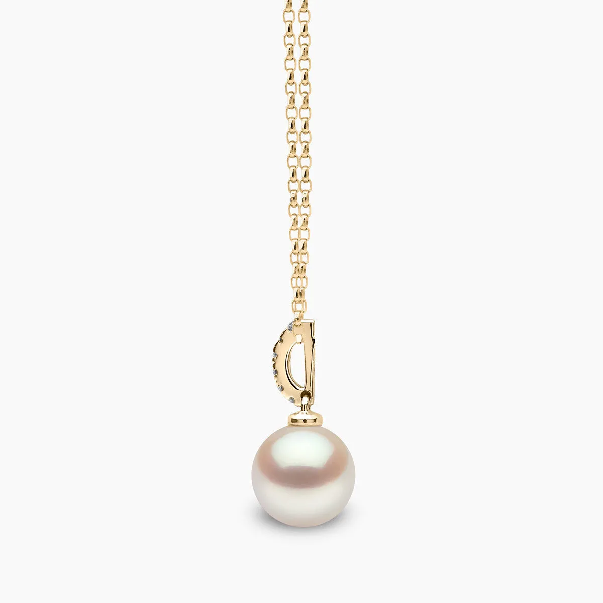 Classic 18K Gold Freshwater Pearl Drop Pendant