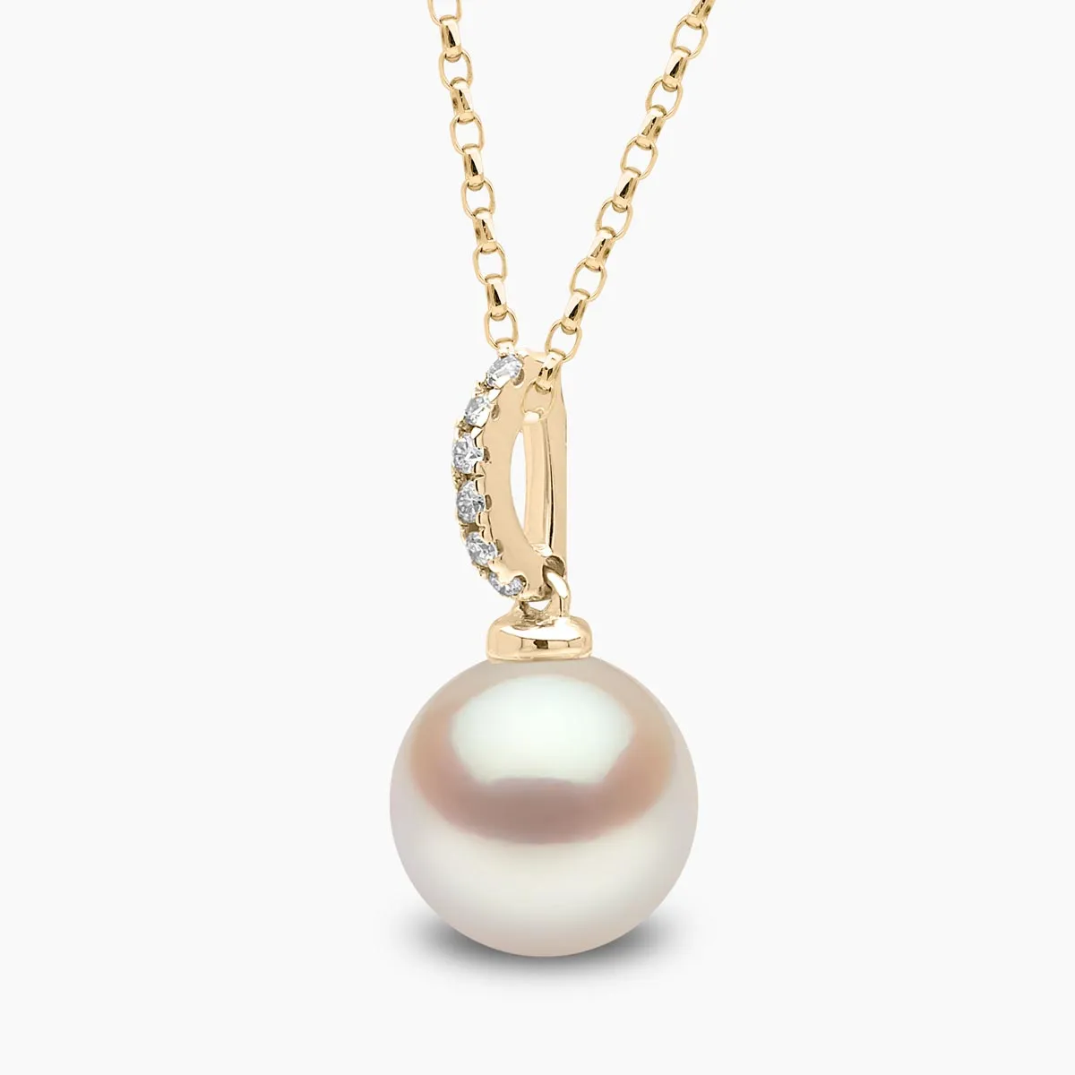 Classic 18K Gold Freshwater Pearl Drop Pendant