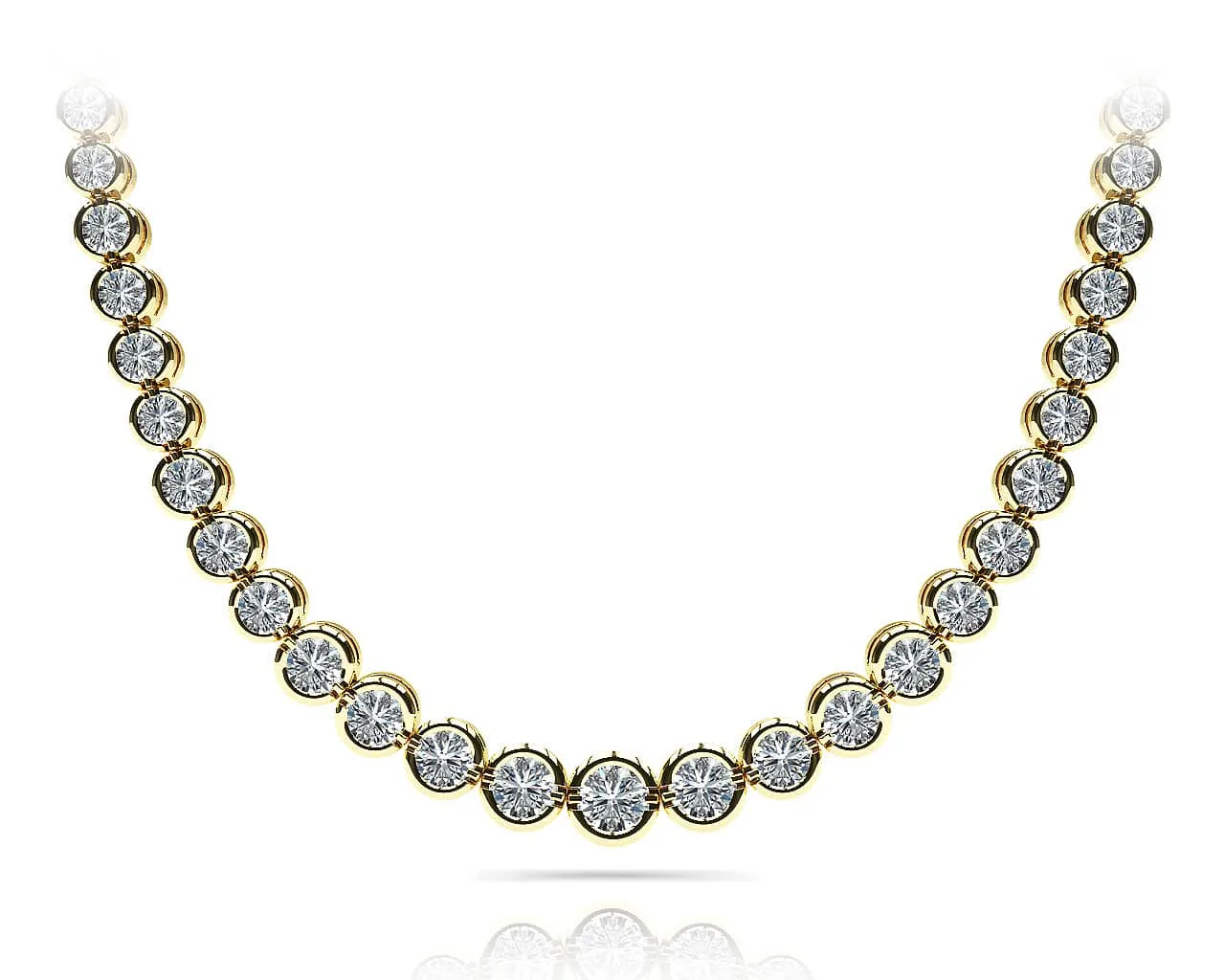 Classic Diamond Strand Lab-Grown Diamond Necklace with 7.02 ct.(finished)