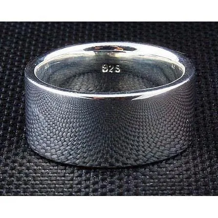 Classic pure silver band ring