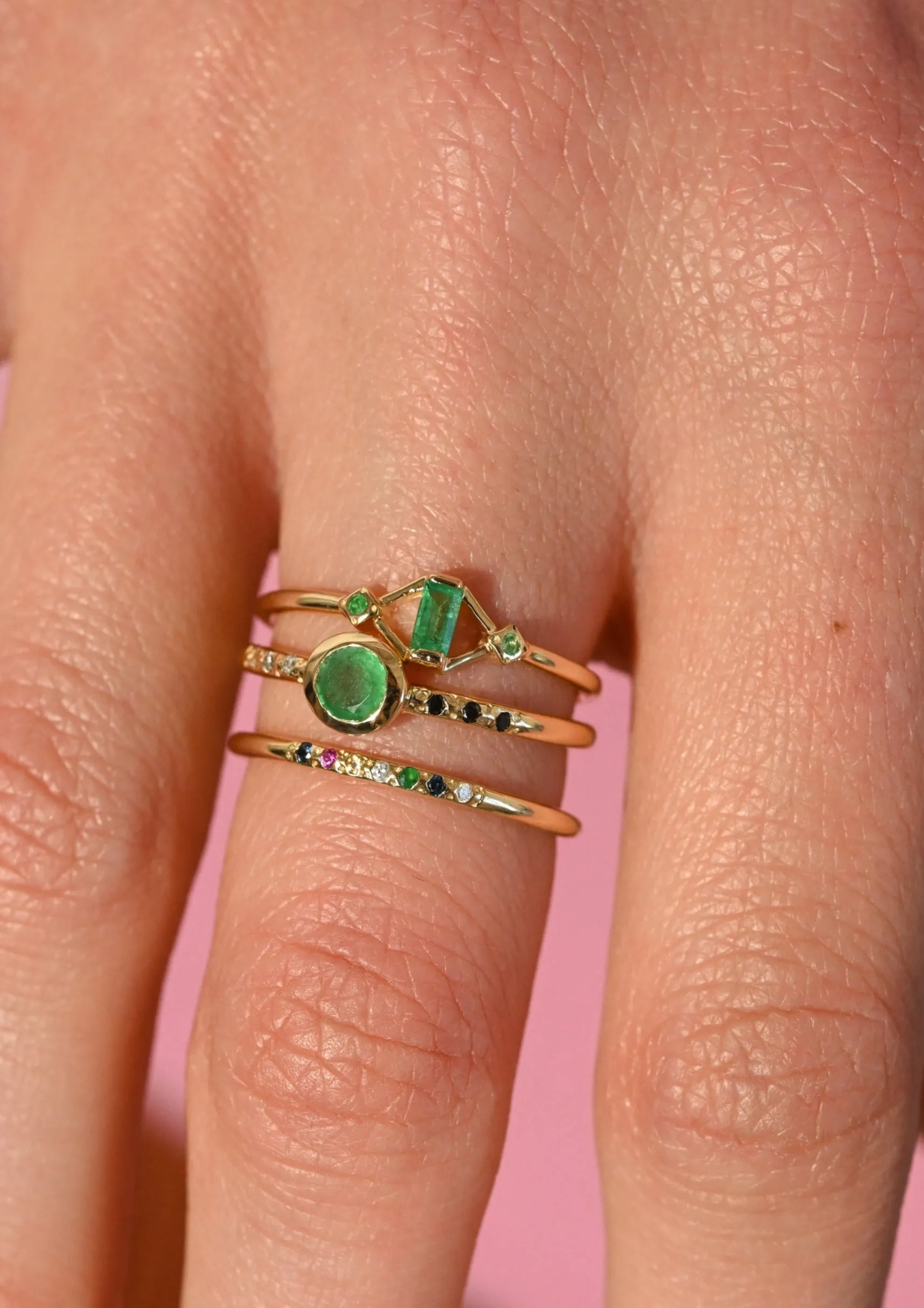 Classic Rainbow Gems Stack Band