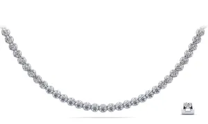 Classic Riviera Tennis Diamond Necklace with 5.09 ct.(finished) 2.2mm