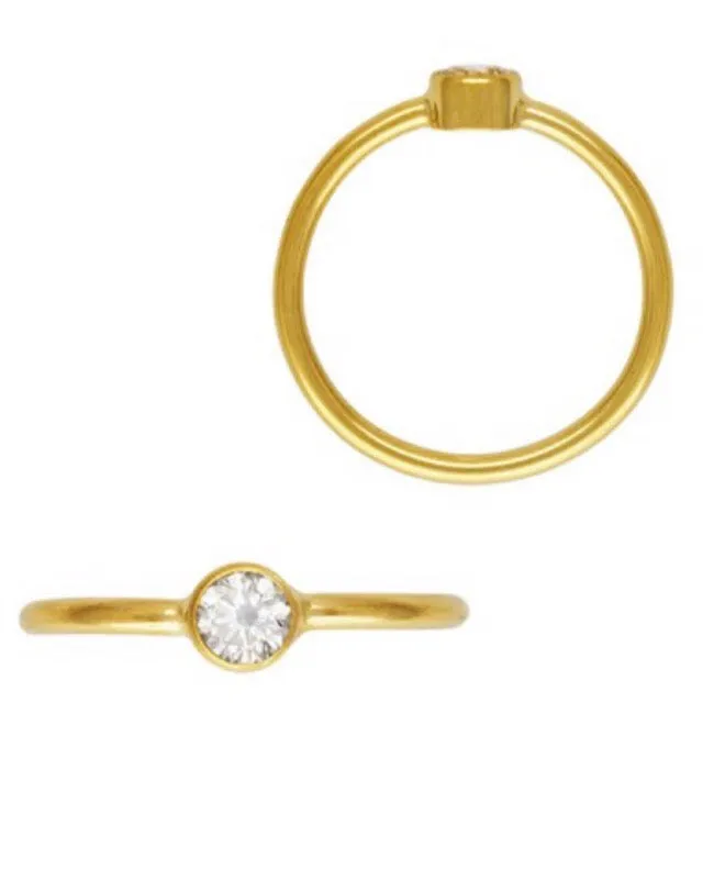 Clear Cubic Zirconia, 4mm