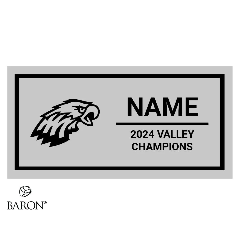 Clovis West Cheer 2023 Championship Black Standard Window Ring Box