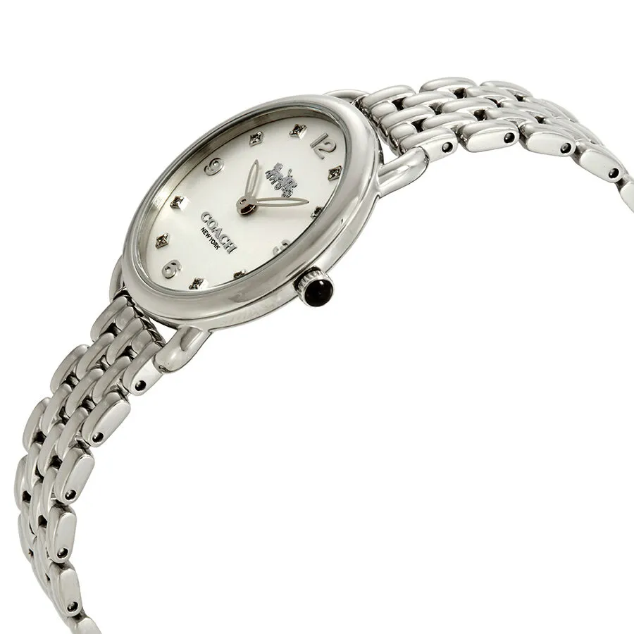 Coach Delancey Slim Quartz Crystal Silver Dial Ladies Watch 14502781