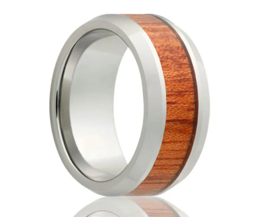 Cobalt Blood Wood Ring