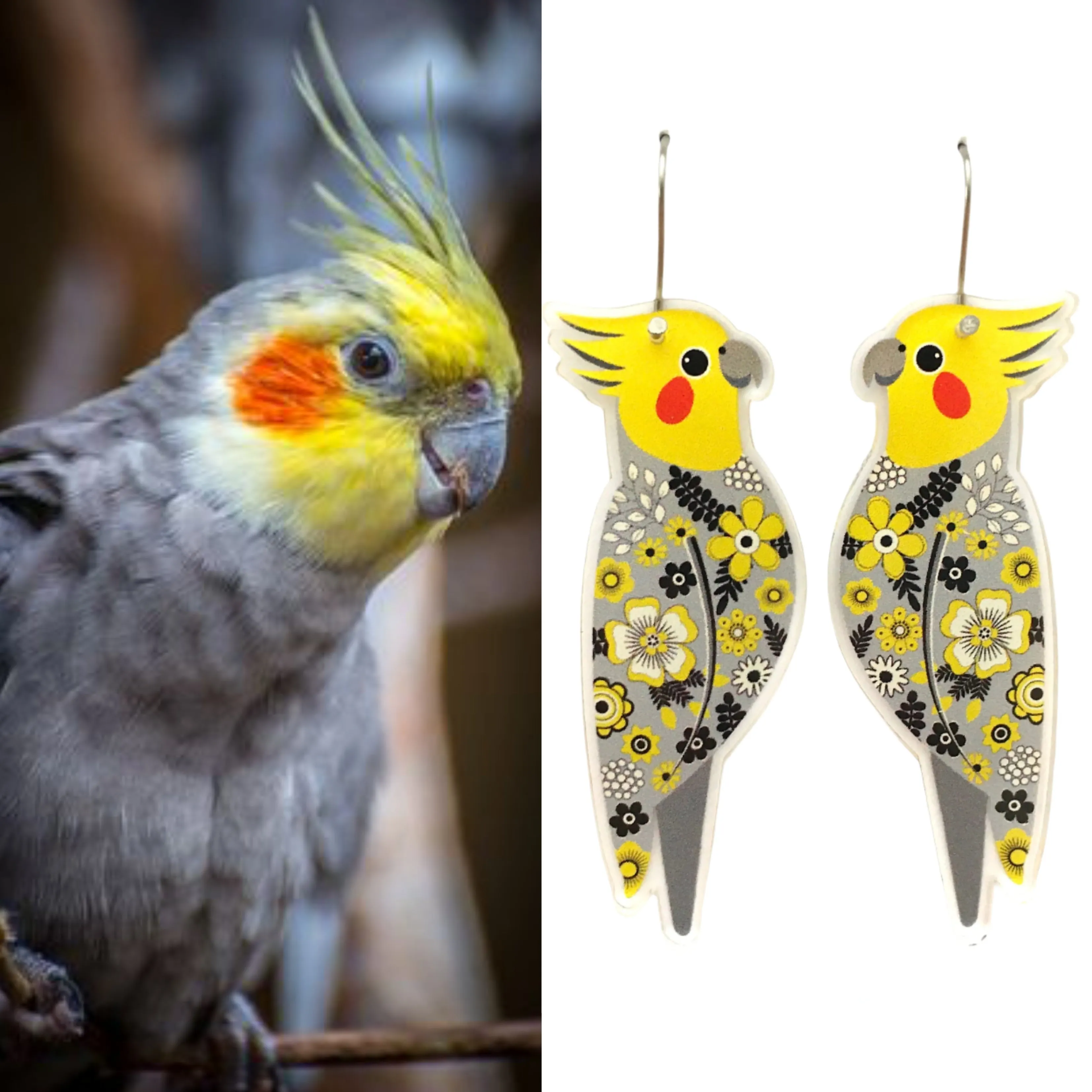 Cockatiel Earrings