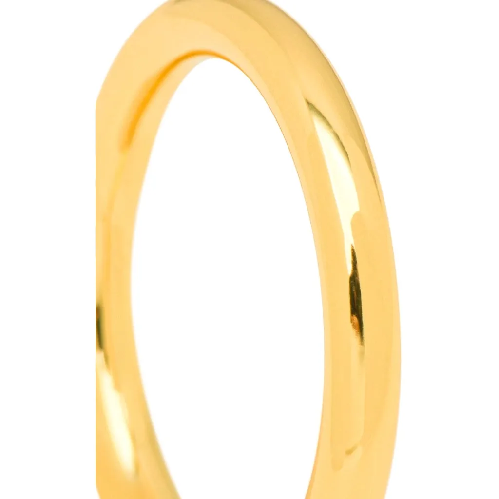 Color Ring shiny - Gold plated
