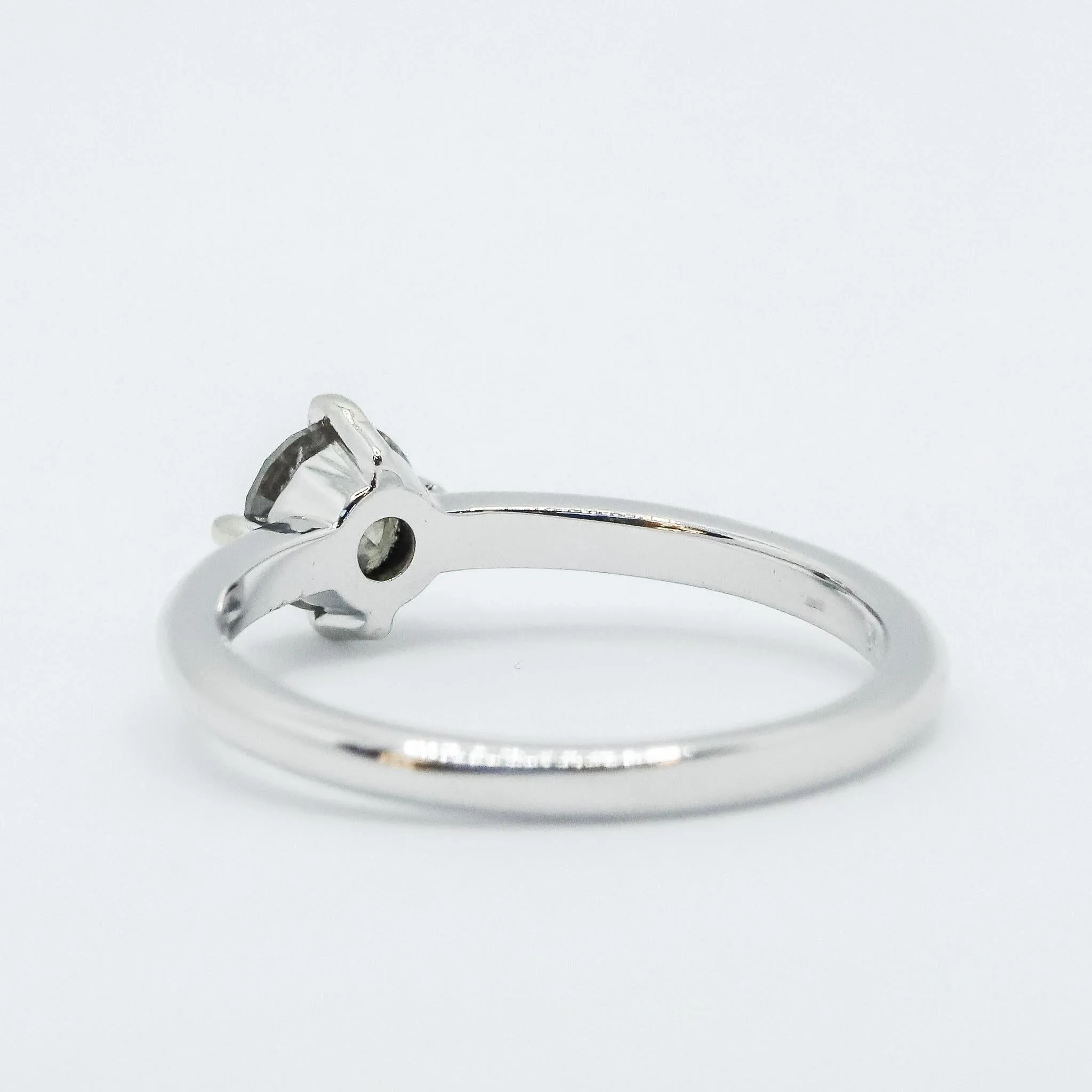 Compass-Set Icy Salt   Pepper Diamond Ring in 14k White Gold