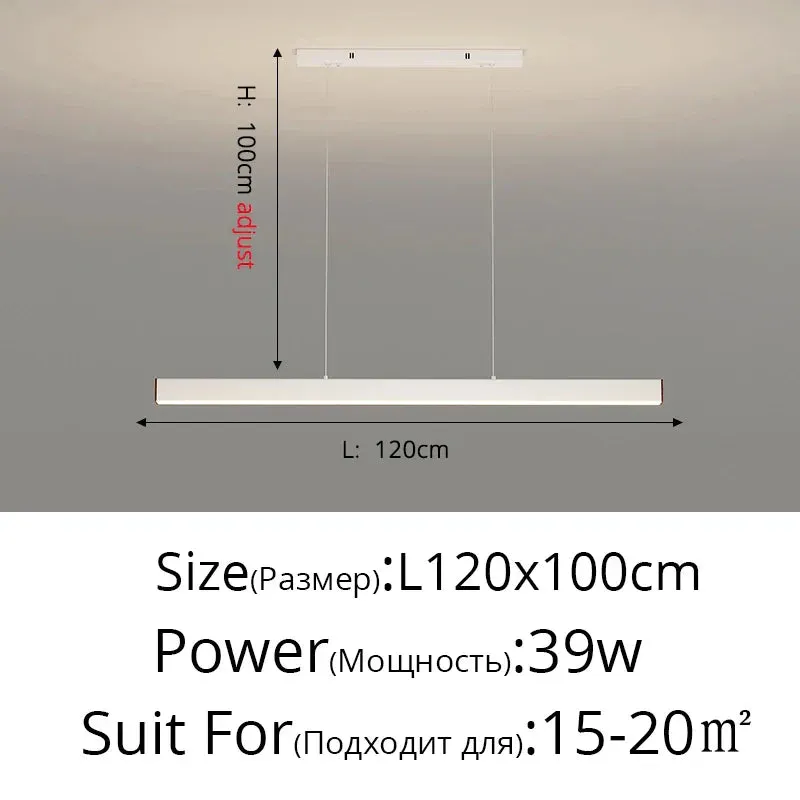Contemporary LED Chandelier - Minimalist Elegance for Home Villas, Living Rooms, Bedrooms, Dining Rooms, and Studies