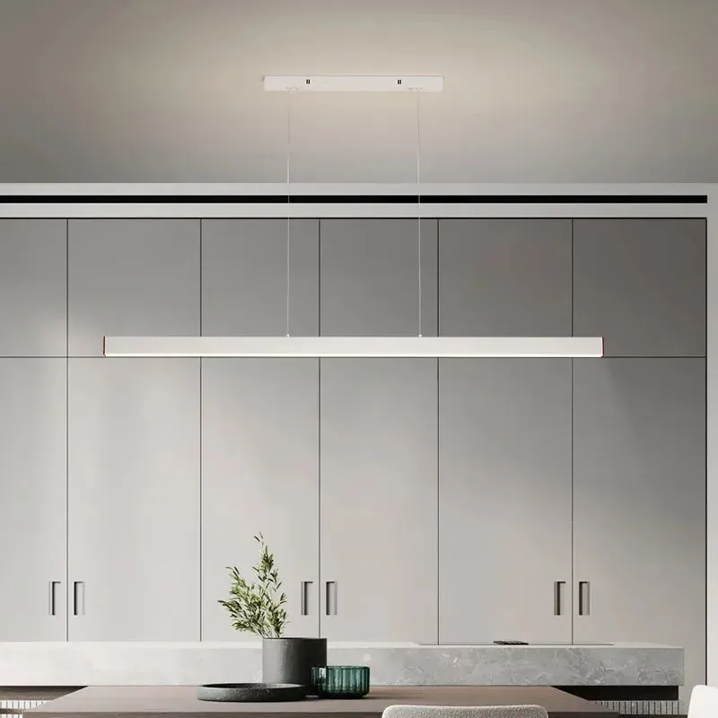 Contemporary LED Chandelier - Minimalist Elegance for Home Villas, Living Rooms, Bedrooms, Dining Rooms, and Studies