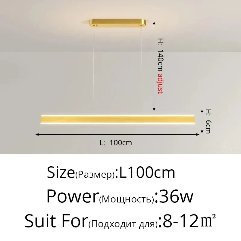 Contemporary LED Chandelier - Minimalist Elegance for Home Villas, Living Rooms, Bedrooms, Dining Rooms, and Studies