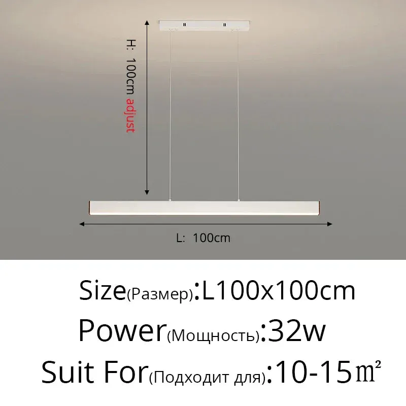 Contemporary LED Chandelier - Minimalist Elegance for Home Villas, Living Rooms, Bedrooms, Dining Rooms, and Studies