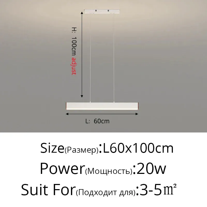Contemporary LED Chandelier - Minimalist Elegance for Home Villas, Living Rooms, Bedrooms, Dining Rooms, and Studies