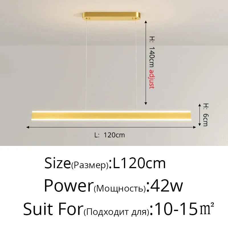 Contemporary LED Chandelier - Minimalist Elegance for Home Villas, Living Rooms, Bedrooms, Dining Rooms, and Studies