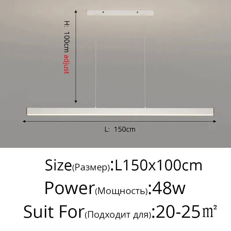 Contemporary LED Chandelier - Minimalist Elegance for Home Villas, Living Rooms, Bedrooms, Dining Rooms, and Studies