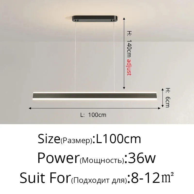 Contemporary LED Chandelier - Minimalist Elegance for Home Villas, Living Rooms, Bedrooms, Dining Rooms, and Studies