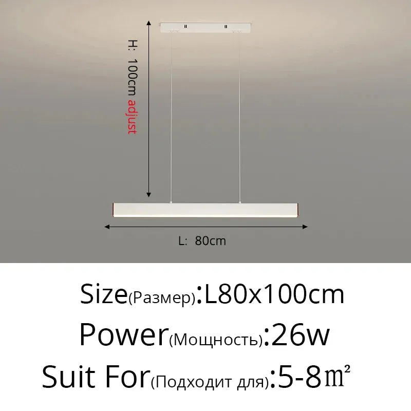 Contemporary LED Chandelier - Minimalist Elegance for Home Villas, Living Rooms, Bedrooms, Dining Rooms, and Studies