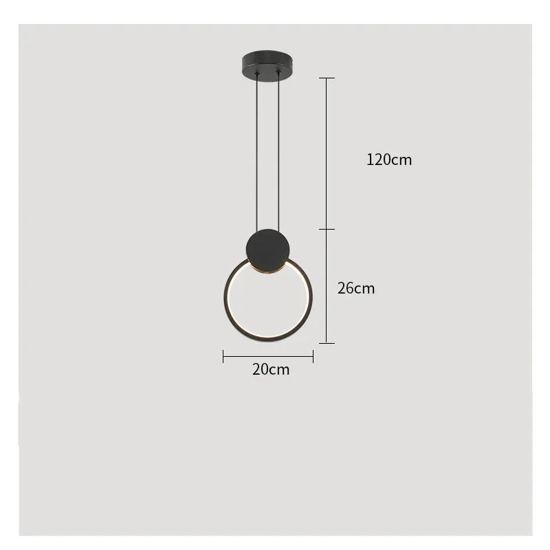 Contemporary LED Restaurant Chandelier - Minimalist Elegance for Living and Dining Spaces with Creative Design
