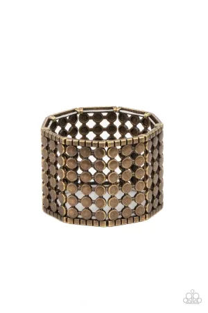 Cool and CONNECTED Paparazzi Brass Bracelet