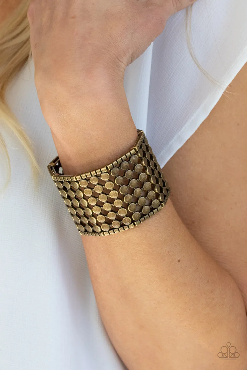 Cool and CONNECTED Paparazzi Brass Bracelet