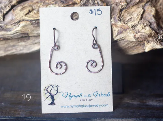 Copper Wire Earrings (Multiple Options)