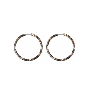 Creole Small Onyx Hoop Earrings