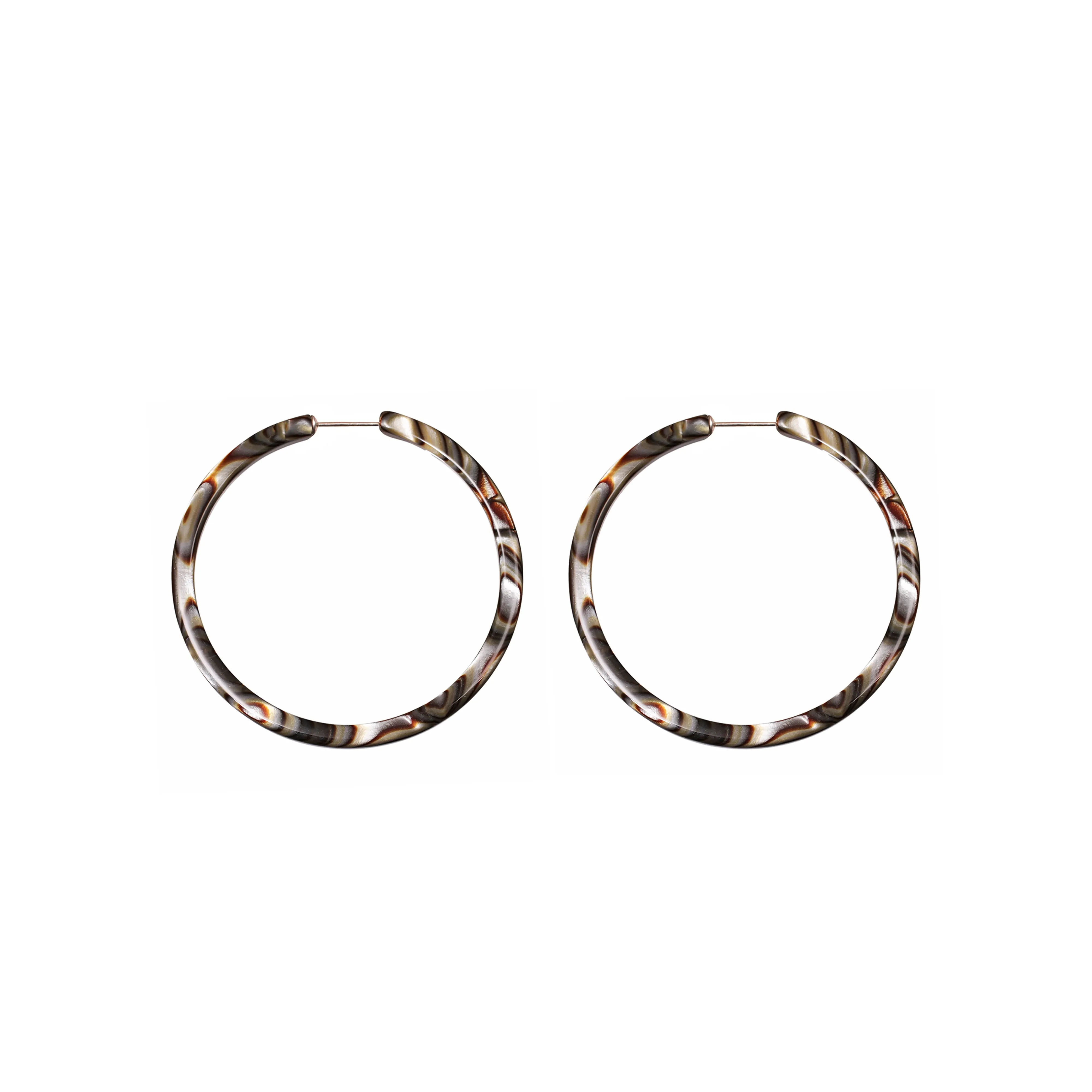 Creole Small Onyx Hoop Earrings