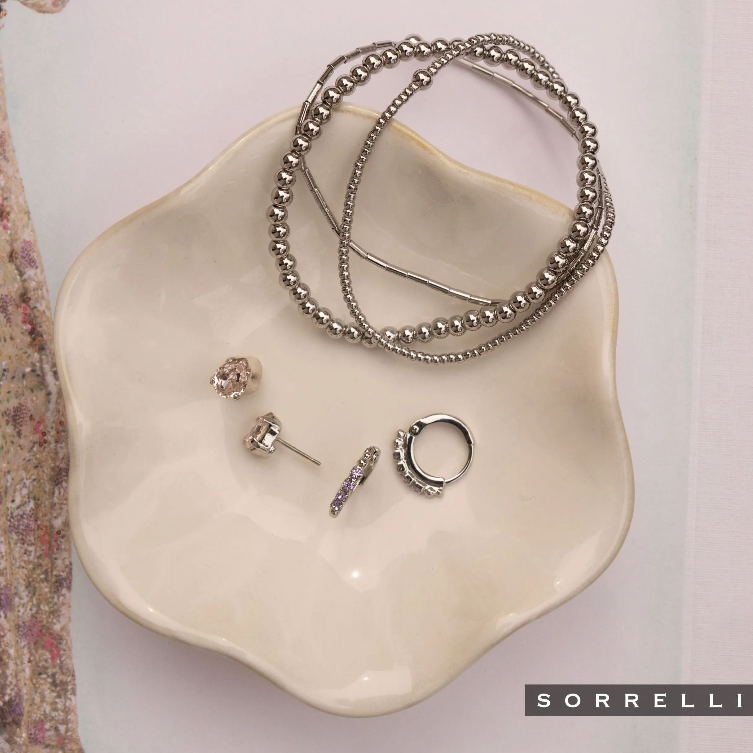 Crystal Huggie Hoop Earrings - EFP22PDLCH
