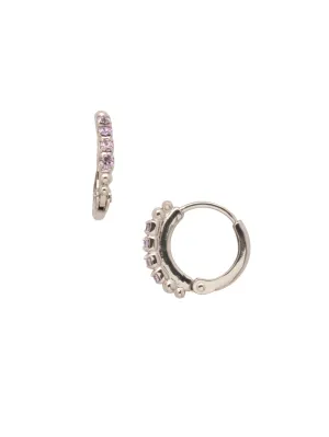 Crystal Huggie Hoop Earrings - EFP22PDLCH