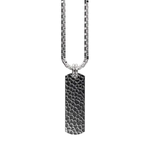 Curved Set Your Bar Sterling Silver Double Horizontal Hammered/Polished Design